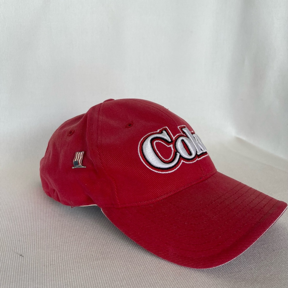 Coca Cola Red Baseball Hat White embroidery On Hat .Adjustable.Unisex. - Picture 12 of 12